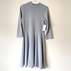 Decree Junior's Light Grey Crewneck Sweater Casual Dress - M - New with Tags